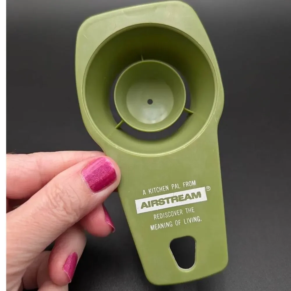 Vtg Airstream Kitchen Set Avocado Green Plastic Promotional Kitchen Tools USA RV